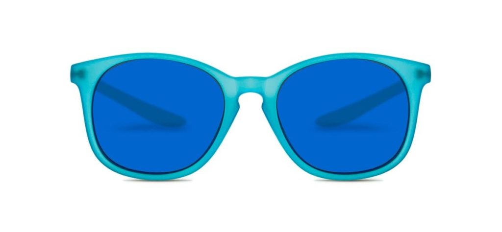 Gafas de sol azules de material reciclado